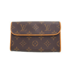 Louis Vuitton Monogram Leather Brown Pochette Florentine Waist Pouch